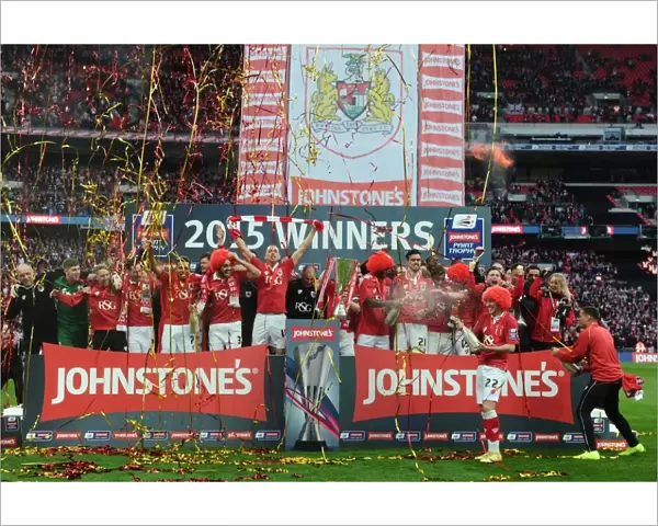 Bristol City Celebrates JPT Victory: Champions Lift Trophy at Wembley Stadium