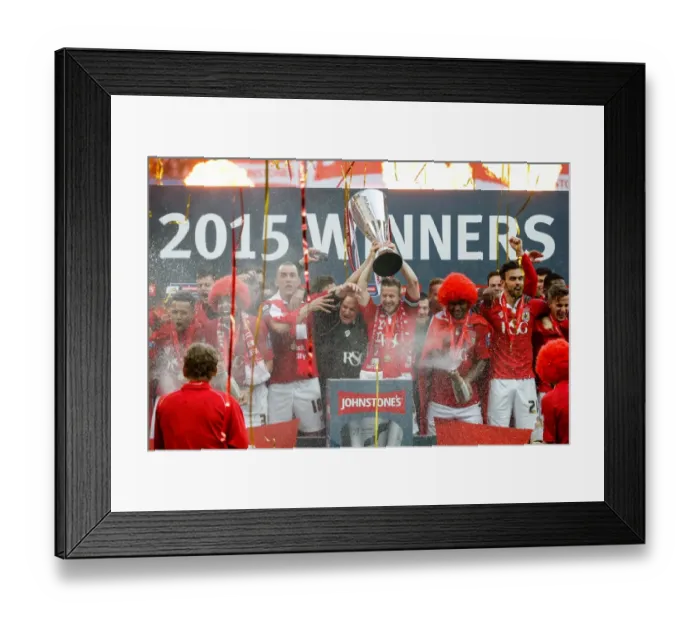 Framed Print : Bristol City FC Celebrate Johnstones Paint Trophy Victory over Walsall (2015) Framed Print : Bristol City FC Celebrate Johnstones Paint Trophy Victory over Walsall (2015)