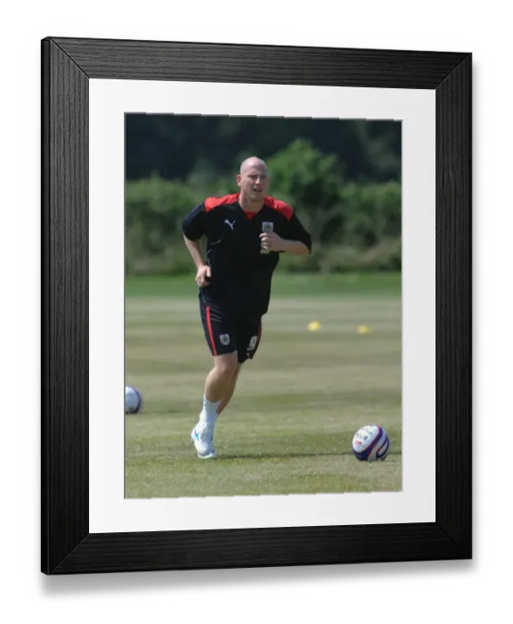 Framed Print : Bristol City First Team: Pre-Season Training 08-09 - Gearing Up for Season Eight-Nine