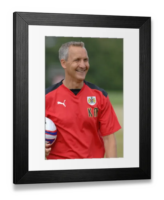 Framed Print : Bristol City First Team: Gearing Up for the 08-09 Season - Pre-Season Training