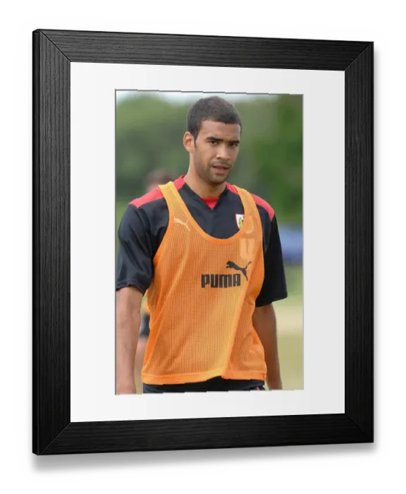 Framed Print : Bristol City First Team: Pre-Season Training 08-09 - Gearing Up for the New Season