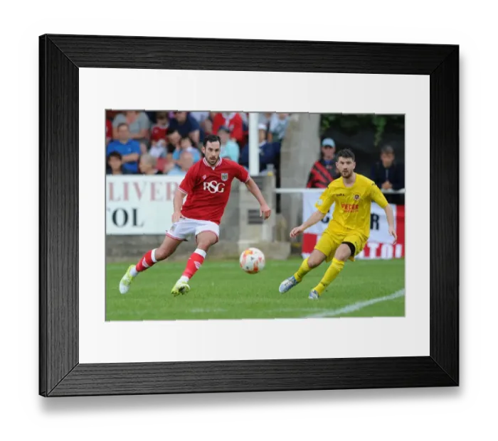 Framed Print : Greg Cunningham in Action: Bristol City vs Keynsham, Pre-Season Friendly at Brislington Stadium (2015) Framed Print : Greg Cunningham in Action: Bristol City vs Keynsham, Pre-Season Friendly at Brislington Stadium (2015)