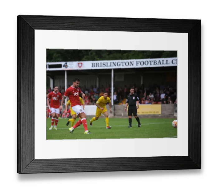 Framed Print : Marlon Pack Scores Penalty Goal for Bristol City in Pre-Season Friendly Framed Print : Marlon Pack Scores Penalty Goal for Bristol City in Pre-Season Friendly