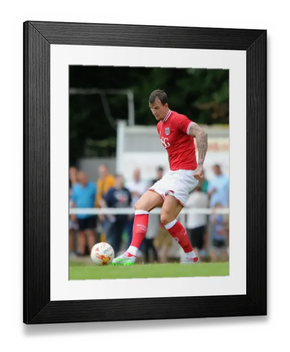 Framed Print : Bristol City FC: Aden Flint in Pre-Season Action at Brislington Stadium, 2015 Framed Print : Bristol City FC: Aden Flint in Pre-Season Action at Brislington Stadium, 2015