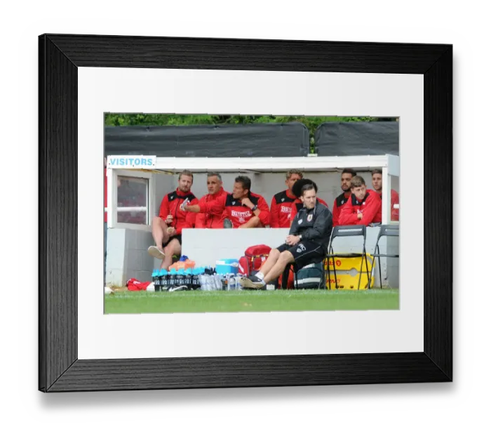 Framed Print : Steve Cotterill Shouting Instructions during Bristol City's Pre-Season Friendly at Brislington Stadium (July 2015) Framed Print : Steve Cotterill Shouting Instructions during Bristol City's Pre-Season Friendly at Brislington Stadium (July 2015)