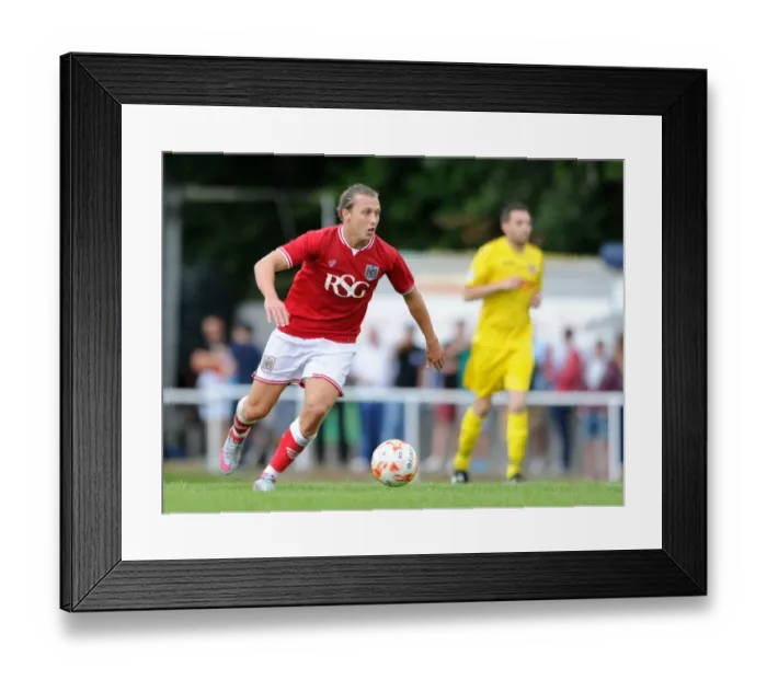 Framed Print : Bristol City FC: Luke Freeman in Pre-Season Action at Brislington Stadium (July 2015) Framed Print : Bristol City FC: Luke Freeman in Pre-Season Action at Brislington Stadium (July 2015)