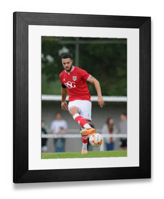 Framed Print : Bristol City FC: Derrick Williams in Pre-Season Action at Brislington Stadium, 2015 Framed Print : Bristol City FC: Derrick Williams in Pre-Season Action at Brislington Stadium, 2015