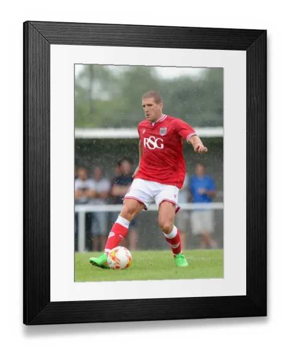 Framed Print : Bristol City FC: Adam El-Abd in Pre-Season Action at Brislington Stadium (July 2015)