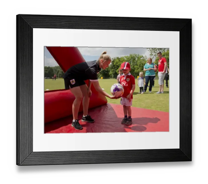 Framed Print : Bristol City FC Community Trust in Pre-Season Action at Brislington Stadium (July 2015) Framed Print : Bristol City FC Community Trust in Pre-Season Action at Brislington Stadium (July 2015)