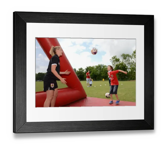 Framed Print : Bristol City FC: Pre-Season Friendly at Brislington Stadium against Brislington FC and Keysham Town, July 2015