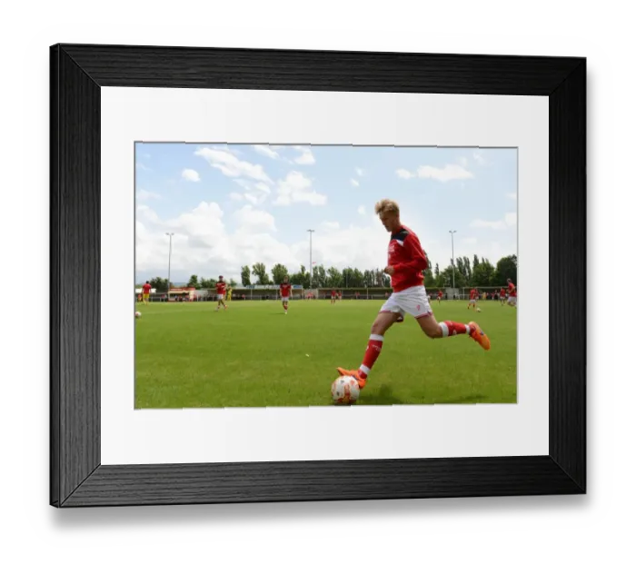 Framed Print : Bristol City Football Club in Pre-Season Action at Brislington Stadium - July 2015