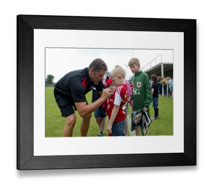 Framed Print : Bristol City FC: Steve Cotterill Engages with Young Fans at Pre-Season Training Session Framed Print : Bristol City FC: Steve Cotterill Engages with Young Fans at Pre-Season Training Session