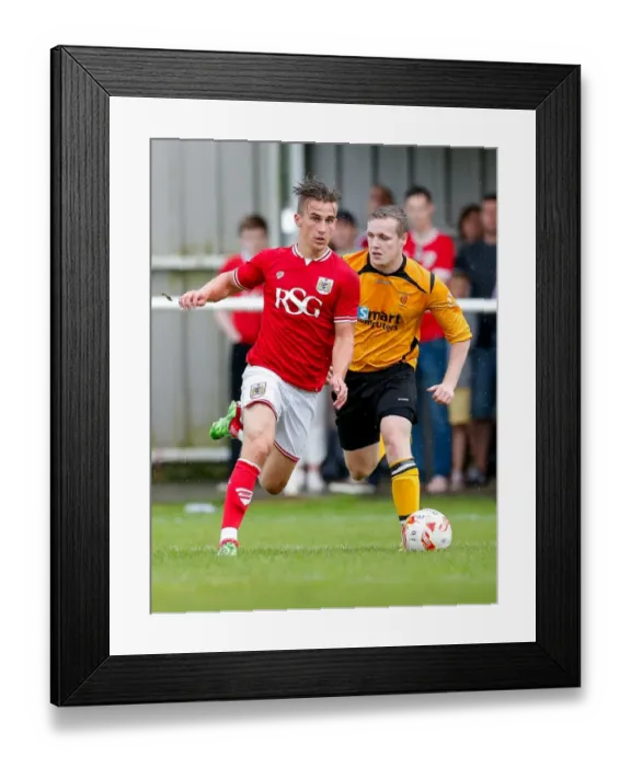 Framed Print : Bristol City FC: Joe Bryan Faces Off Against Keynsham Town in Pre-Season Community Match, 2015 Framed Print : Bristol City FC: Joe Bryan Faces Off Against Keynsham Town in Pre-Season Community Match, 2015