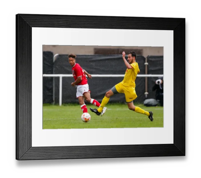 Framed Print : Bristol City's Bobby Reid Scores at Brislington Preseason Match, 2015