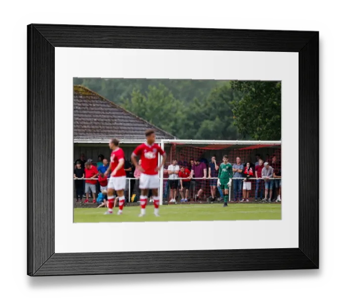 Framed Print : Bristol City FC: Max O'Leary Watching Over Preseason Community Match vs. Brislington Framed Print : Bristol City FC: Max O'Leary Watching Over Preseason Community Match vs. Brislington