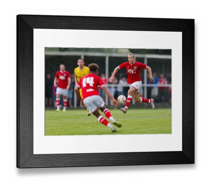 Framed Print : Bristol City FC: Luke Freeman in Action during Pre-Season Community Match vs. Brislington Framed Print : Bristol City FC: Luke Freeman in Action during Pre-Season Community Match vs. Brislington