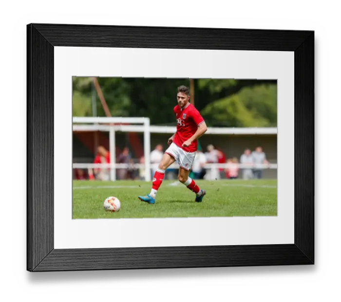 Framed Print : Bristol City FC: Wes Burns in Action during Pre-Season Community Match against Keynsham Town Framed Print : Bristol City FC: Wes Burns in Action during Pre-Season Community Match against Keynsham Town