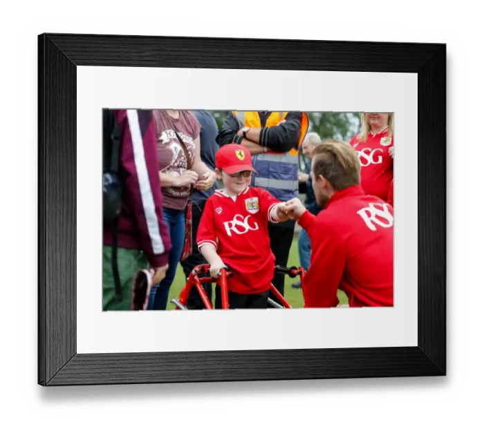 Framed Print : Bristol City FC: Oscar Pycroft Chats with Wade Elliott Post-Match at Brislington Stadium (July 2015) Framed Print : Bristol City FC: Oscar Pycroft Chats with Wade Elliott Post-Match at Brislington Stadium (July 2015)