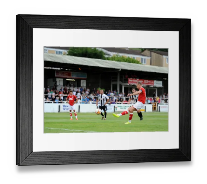 Framed Print : Bristol City vs Bath City: Pre-Season Friendly Clash at Twerton Park (July 2015)