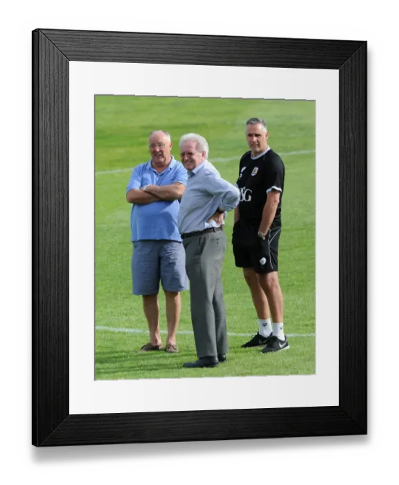 Framed Print : Bristol City Football Club: Directors and Coaches Watch Pre-Season Friendly at Twerton Park (July 2015)
