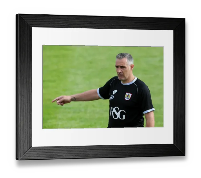 Framed Print : John Pemberton Coaches Bristol City at Bath City Pre-Season Friendly, July 2015 Framed Print : John Pemberton Coaches Bristol City at Bath City Pre-Season Friendly, July 2015