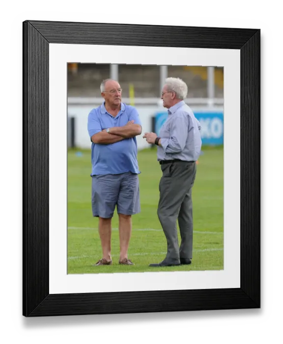 Framed Print : Bristol City Football Club: Keith Burt and Keith Dawe at Bath City's Twerton Park (2015) Framed Print : Bristol City Football Club: Keith Burt and Keith Dawe at Bath City's Twerton Park (2015)