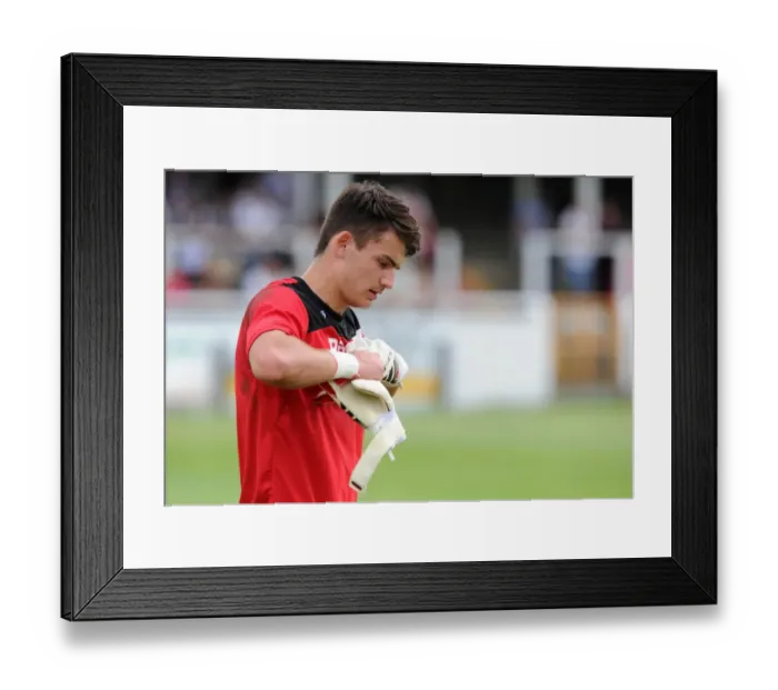 Framed Print : Max O'Leary in Action: Bristol City vs Bath City, 2015 Pre-Season Friendly