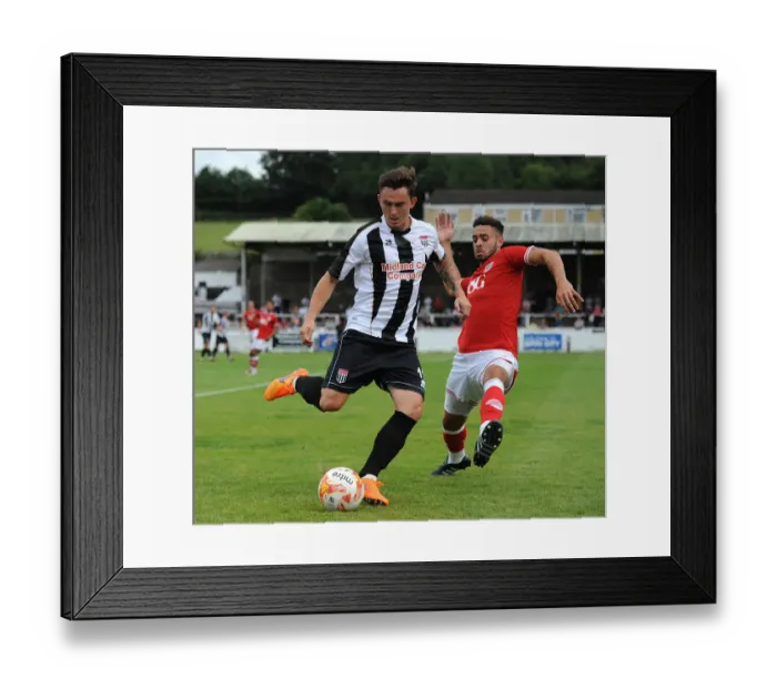 Framed Print : Derrick Williams Shuts Down Ash Kington in Pre-Season Friendly: Bath City vs. Bristol City (2015) Framed Print : Derrick Williams Shuts Down Ash Kington in Pre-Season Friendly: Bath City vs. Bristol City (2015)