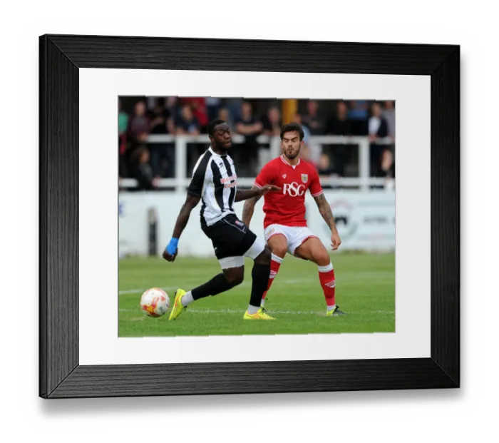 Framed Print : Marlon Pack in Action: Bristol City vs. Bath City, Twerton Park, 2015 Framed Print : Marlon Pack in Action: Bristol City vs. Bath City, Twerton Park, 2015