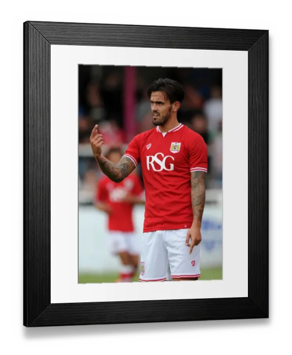 Framed Print : Marlon Pack of Bristol City in Action Against Bath City at Twerton Park, 2015 Framed Print : Marlon Pack of Bristol City in Action Against Bath City at Twerton Park, 2015