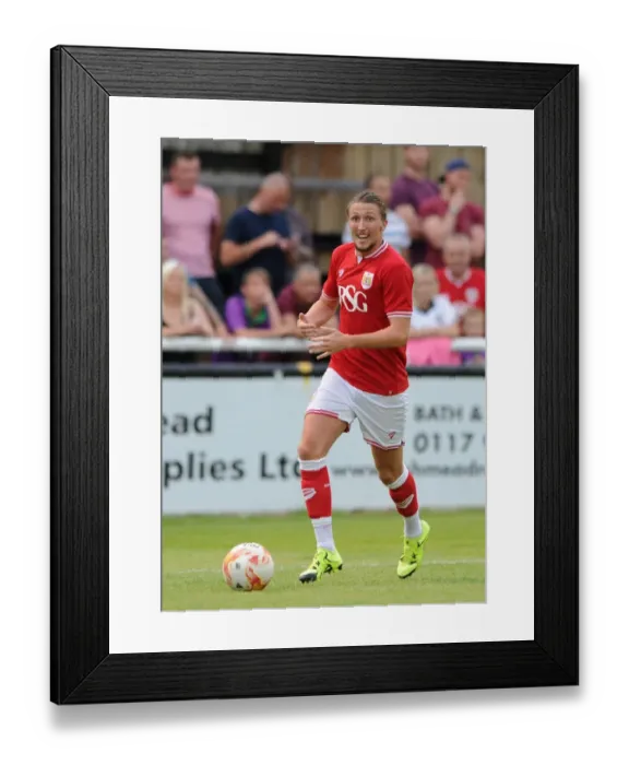 Framed Print : Bristol City's Luke Ayling in Action Against Bath City at Twerton Park (July 2015)