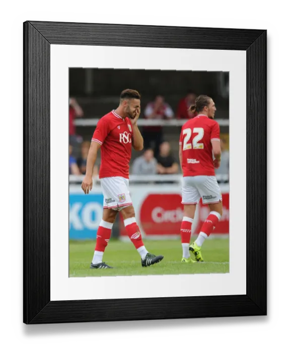 Framed Print : Derrick Williams in Action: Bristol City vs. Bath City, Twerton Park, 2015 Framed Print : Derrick Williams in Action: Bristol City vs. Bath City, Twerton Park, 2015