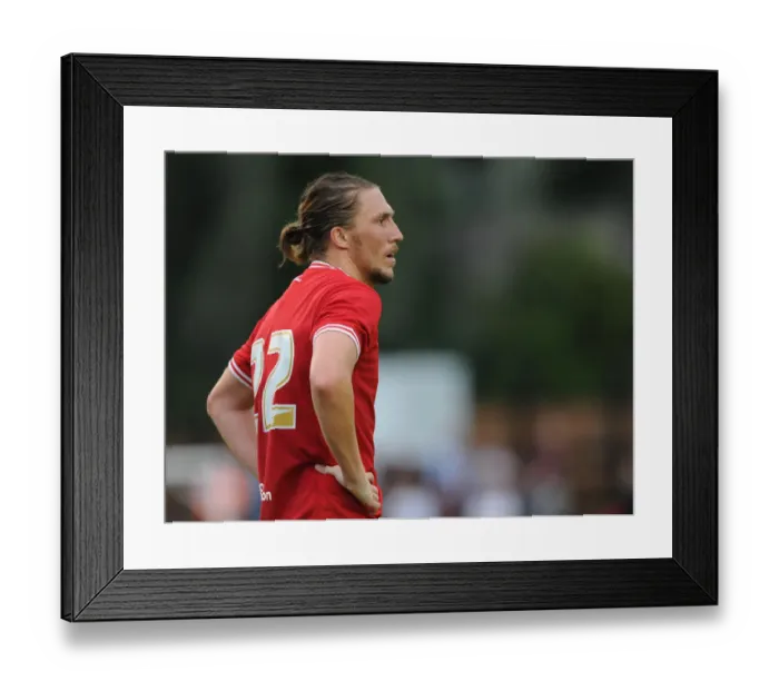Framed Print : Luke Ayling in Action: Bristol City vs Bath City (2015)