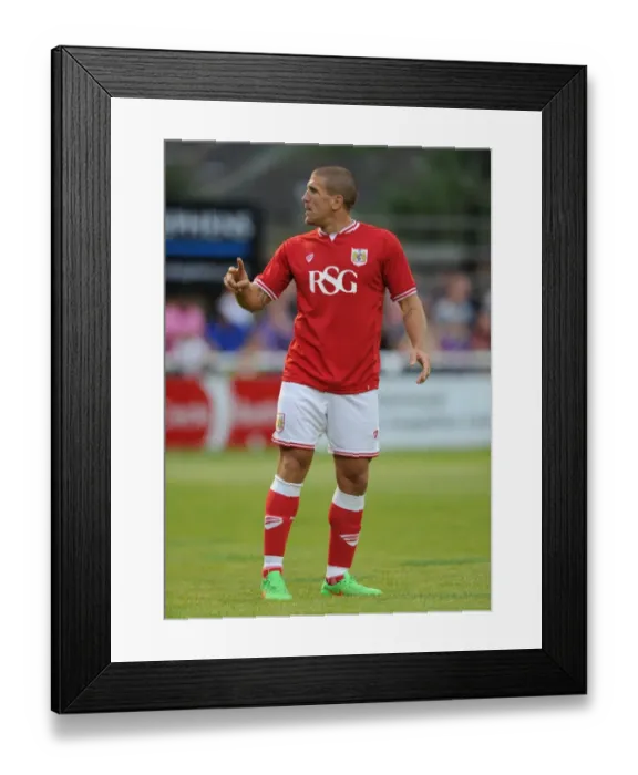 Framed Print : Bristol City's Adam El-Abd in Pre-Season Action Against Bath City, 2015 Framed Print : Bristol City's Adam El-Abd in Pre-Season Action Against Bath City, 2015