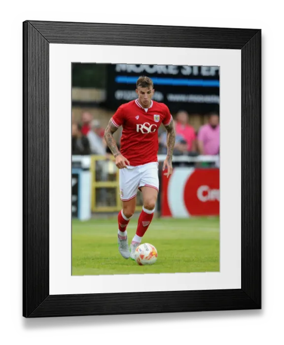 Framed Print : Aden Flint of Bristol City in Action against Bath City at Twerton Park, 2015 Framed Print : Aden Flint of Bristol City in Action against Bath City at Twerton Park, 2015