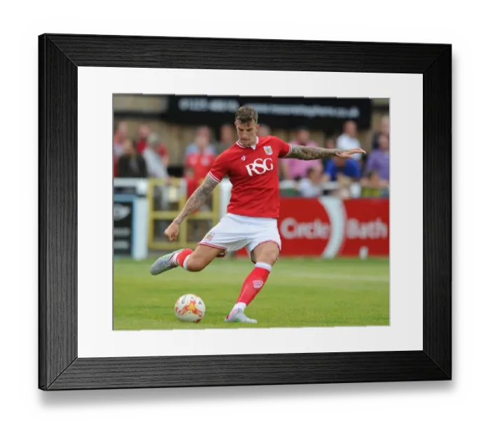 Framed Print : Aden Flint in Action: Bristol City's Star Player at Pre-Season Friendly vs Bath City, 2015 Framed Print : Aden Flint in Action: Bristol City's Star Player at Pre-Season Friendly vs Bath City, 2015