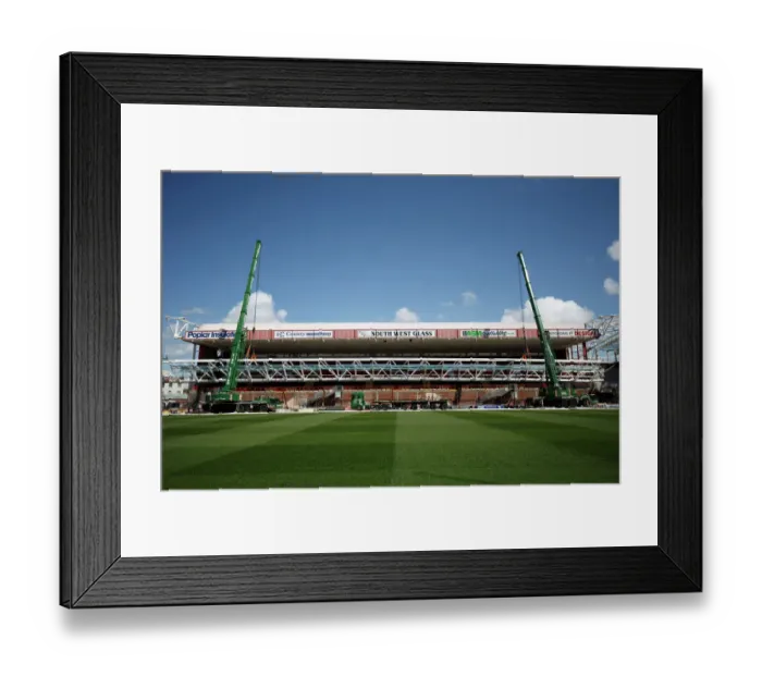 Framed Print : Ashton Gate Dolman Stand Roof Extension 290415
