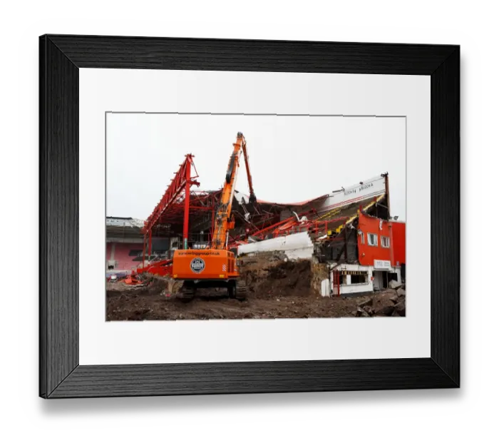Framed Print : Ashton Gate Williams Stand Demolition 020715 Framed Print : Ashton Gate Williams Stand Demolition 020715