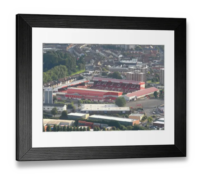 Framed Print : Ashton Gate: A Timeless Football Landmark