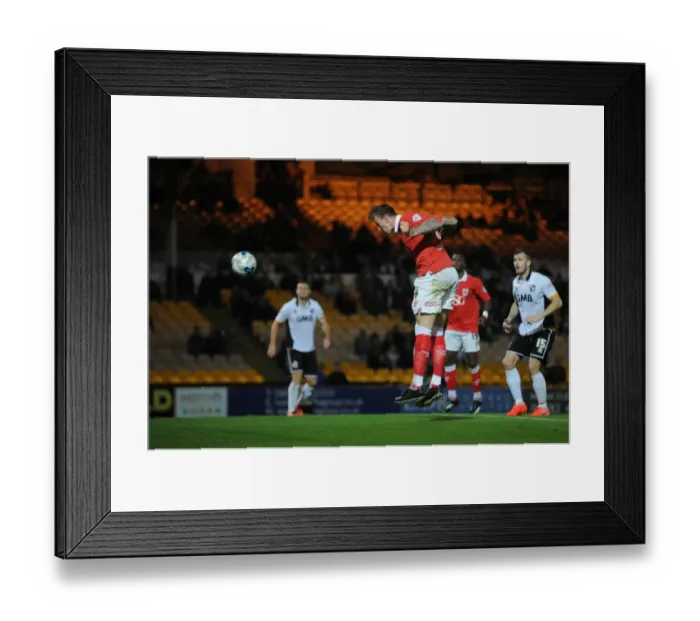 Framed Print : Aden Flint's Goal Celebration: Port Vale vs. Bristol City (Sky Bet League One, 2014) Framed Print : Aden Flint's Goal Celebration: Port Vale vs. Bristol City (Sky Bet League One, 2014)