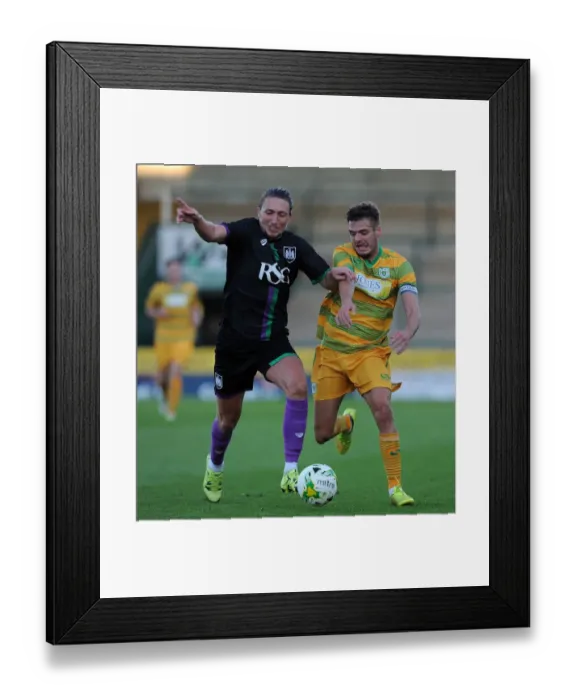 Framed Print : Bristol City's Luke Ayling Tackles Yeovil Town's Ryan Dickson in Pre-Season Clash Framed Print : Bristol City's Luke Ayling Tackles Yeovil Town's Ryan Dickson in Pre-Season Clash