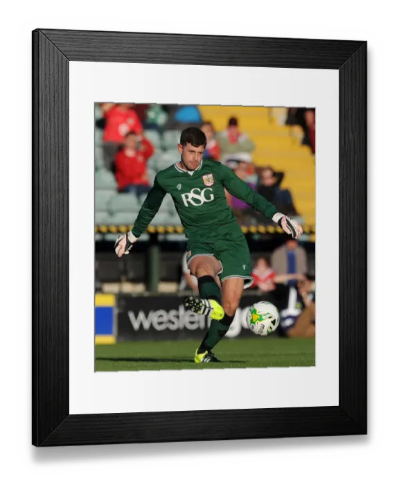 Framed Print : Bristol City's Frank Fielding in Action at Huish Park, 2015 - Pre Season Fixture: Yeovil Town vs. Bristol City