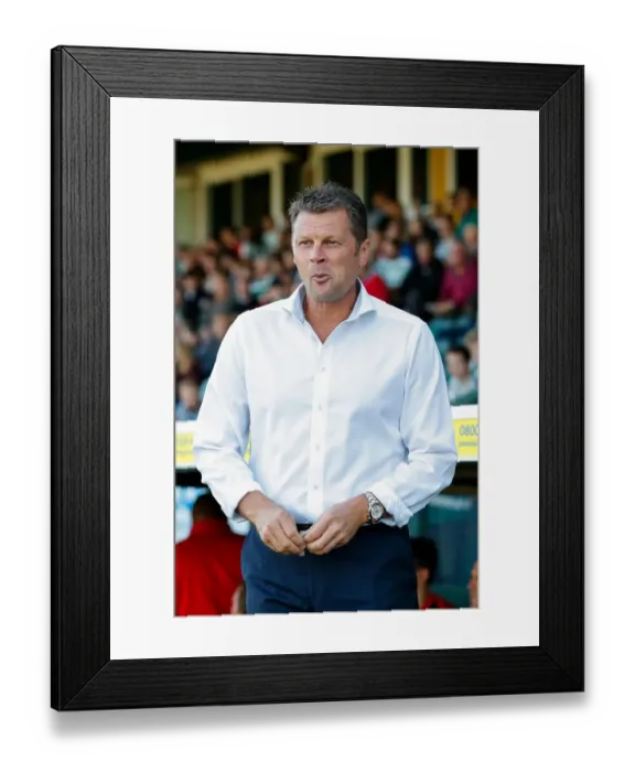 Framed Print : Steve Cotterill Watches as Bristol City Face Yeovil Town, 2015 Framed Print : Steve Cotterill Watches as Bristol City Face Yeovil Town, 2015