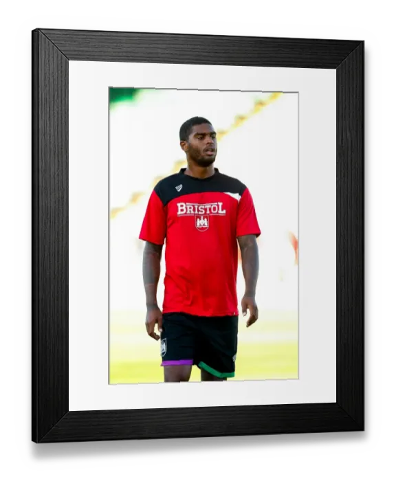 Framed Print : Mark Little of Bristol City Observes Pre-Season Friendly at Huish Park Stadium (Yeovil Town vs. Bristol City, 2015)
