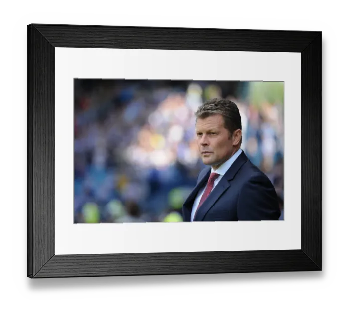 Framed Print : Steve Cotterill at the Helm: Bristol City vs. Sheffield Wednesday, Sky Bet Championship Clash at Hillsborough Stadium