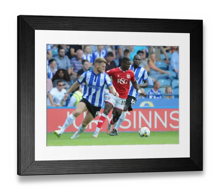 Framed Print : Kieran Agard of Bristol City in Action Against Sheffield Wednesday, August 8, 2015