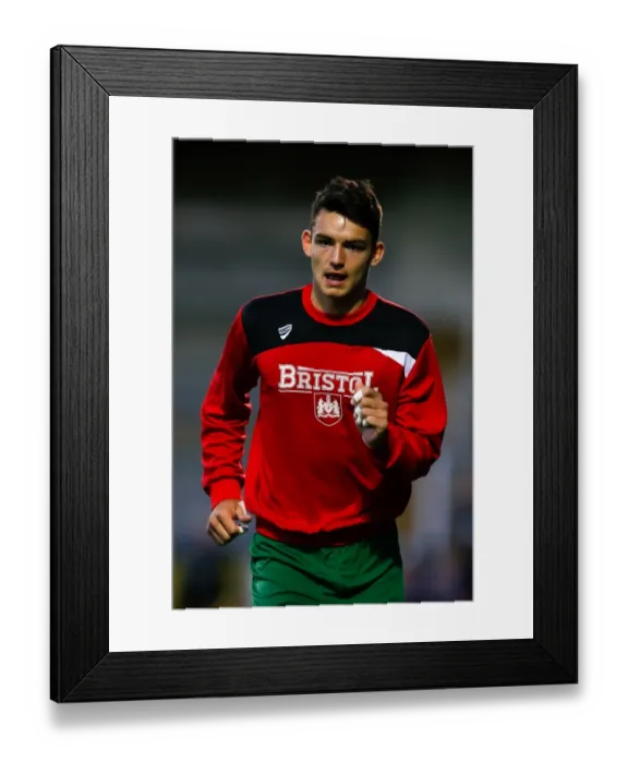 Framed Print : Bristol City's Max O'Leary Warming Up Ahead of Yeovil Town Clash (30.07.2015) Framed Print : Bristol City's Max O'Leary Warming Up Ahead of Yeovil Town Clash (30.07.2015)
