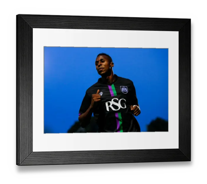Framed Print : Bristol City's Jonathan Kodjia Observes Pre-Season Match at Huish Park Stadium Framed Print : Bristol City's Jonathan Kodjia Observes Pre-Season Match at Huish Park Stadium