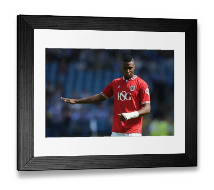 Framed Print : Jonathan Kodjia Scores for Bristol City Against Sheffield Wednesday, 2015 Framed Print : Jonathan Kodjia Scores for Bristol City Against Sheffield Wednesday, 2015