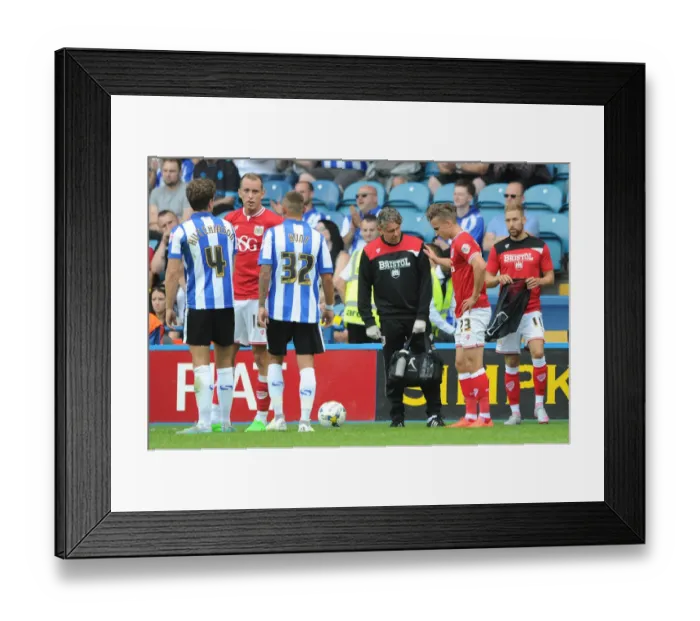 Framed Print : Bristol City's Joe Bryan Suffers Injury in Sheffield Wednesday Clash (August 8, 2015) Framed Print : Bristol City's Joe Bryan Suffers Injury in Sheffield Wednesday Clash (August 8, 2015)